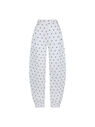 THE ATTICO ''Rey'' black and white long pants  231WCP103C052R020