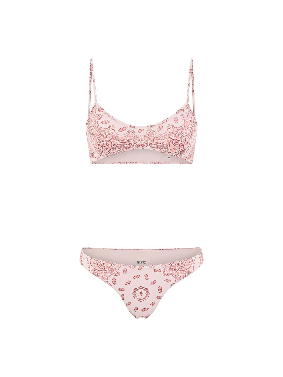 THE ATTICO Beige, pale pink and light coral bikini Beige/pale pink/light coral 250WBC00012PAA048PR996
