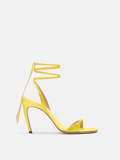 THE ATTICO ''Ora'' yellow sandal YELLOW 260WSH00899EEE106AA032