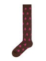 THE ATTICO Sahara bicolor allover sponge long socks SAHARA 212WAK04C030199