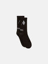 THE ATTICO Black and white short lenght socks Black/white 236WAK01C030414