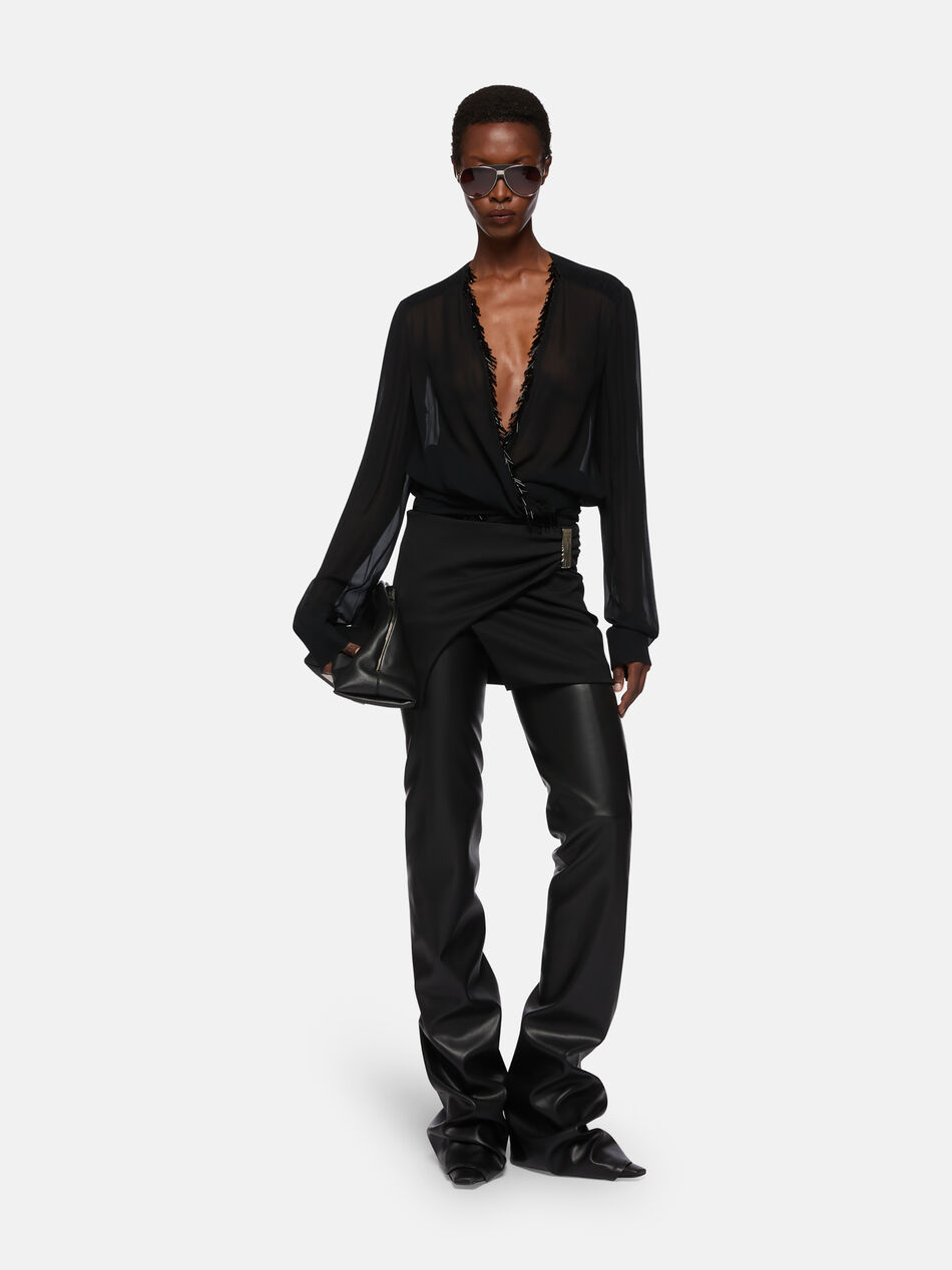 THE ATTICO Black blouse Black 251WCE00003PAA085RA100