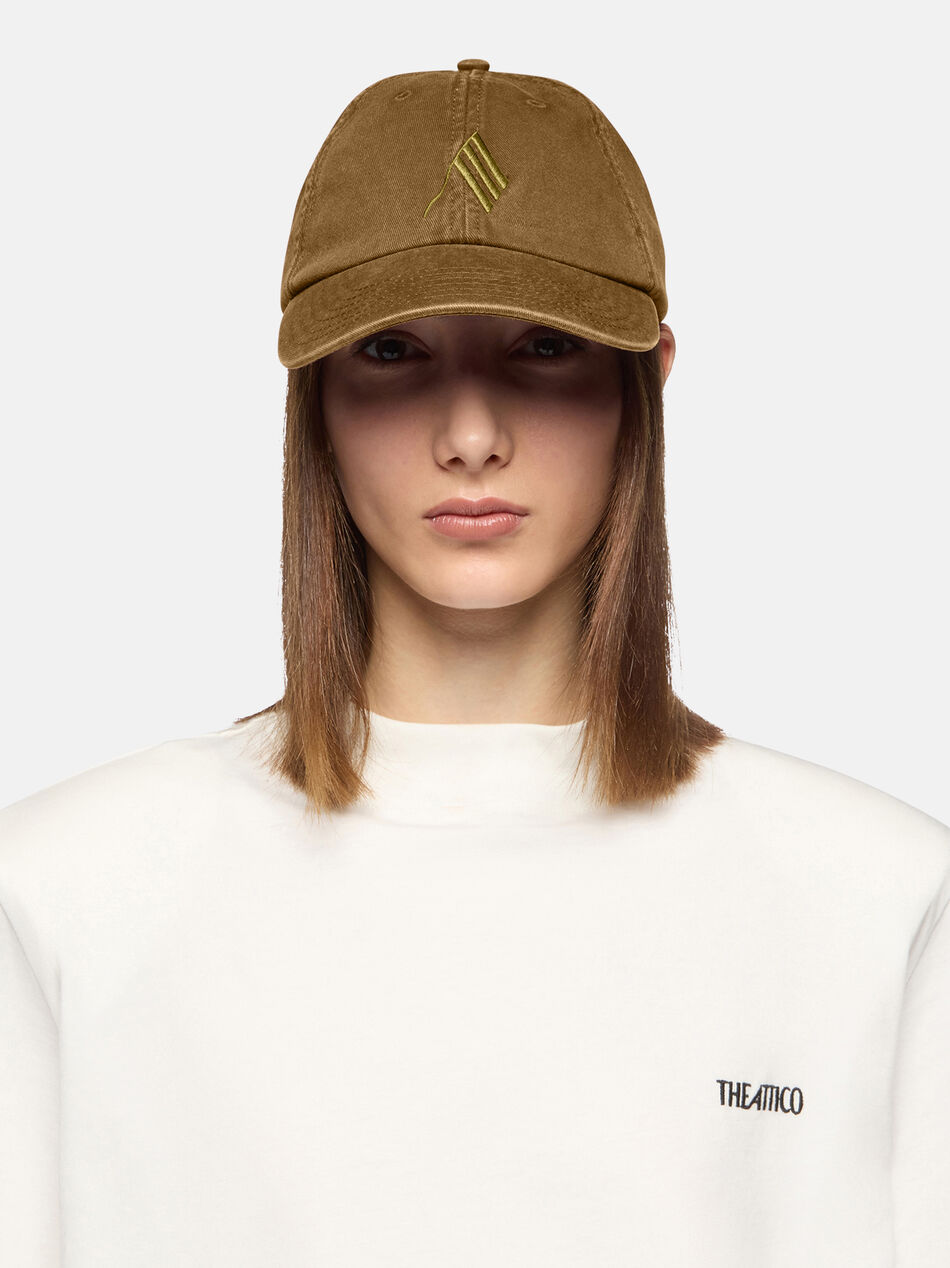 THE ATTICO Military green cap MILITARY GREEN 260WAC00041CCC131EM081