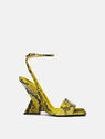 THE ATTICO ''Cheope'' fluo yellow sandal Fluo yellow 236WS513EL003153