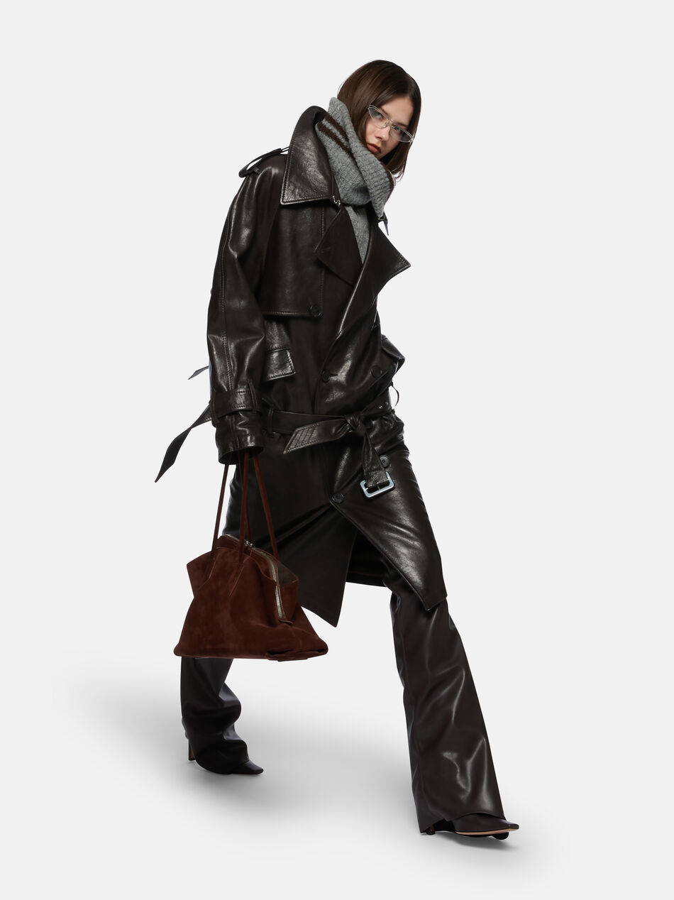 THE ATTICO Dark brown trench DARK BROWN 251WCC00085LBT137AA204