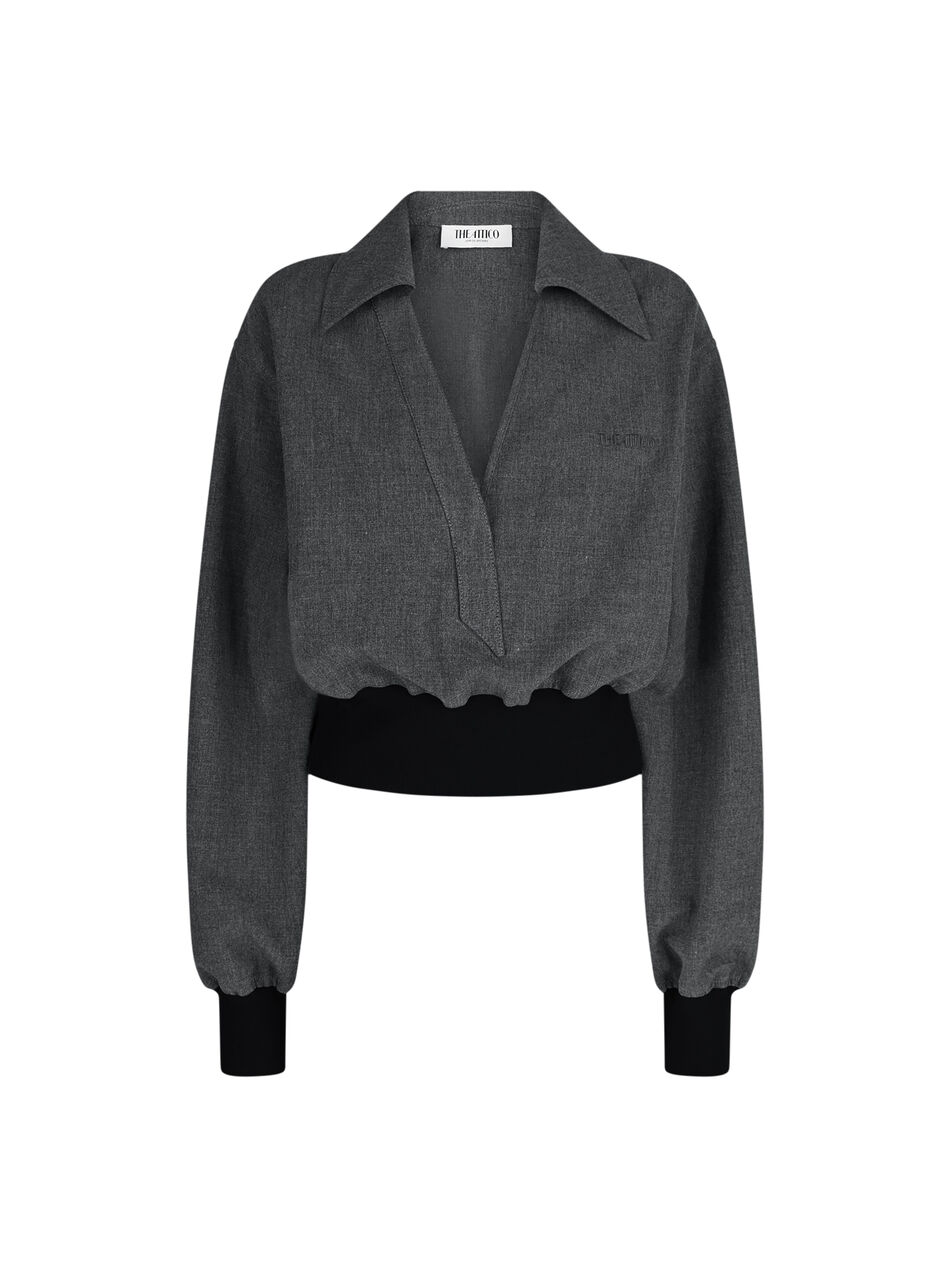THE ATTICO Grey blouse GREY 251WCE00004PLL007AA084