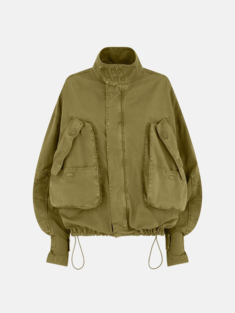 THE ATTICO Military green bomber MILITARY GREEN 260WCB00103CCC123OD081