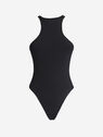 THE ATTICO Matte black swimsuit BLACK 215WBB04PA15100