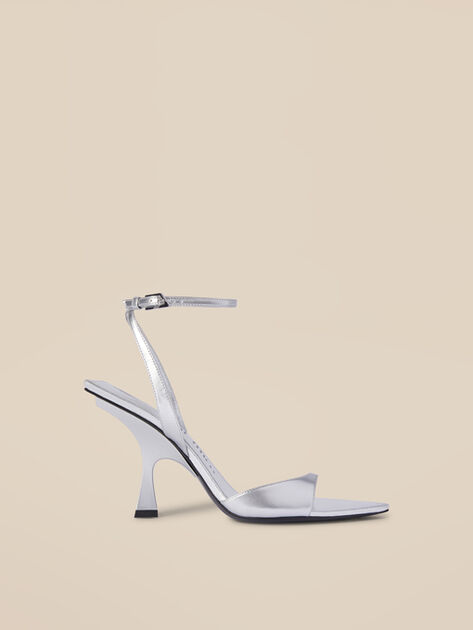 THE ATTICO ''GG'' sandal mismatched silver SILVER 246WS800E056002