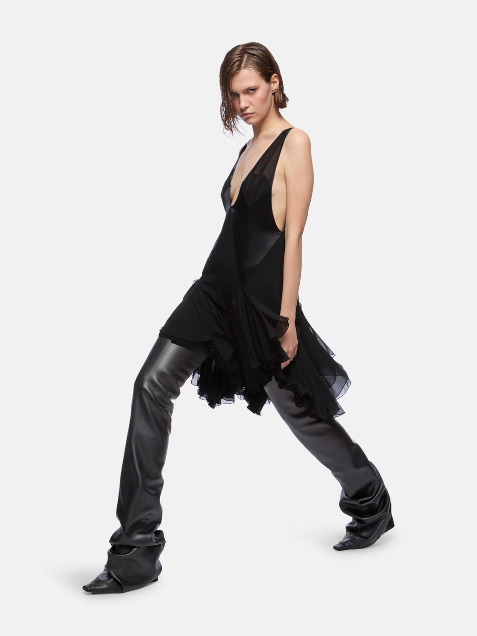 THE ATTICO Black mini dress Black 250WCA00420MIX038AA100