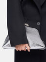 THE ATTICO ''Day Off'' silver shoulder bag SILVER 246WAH49L070002