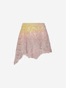 THE ATTICO Pink and yellow mini skirt