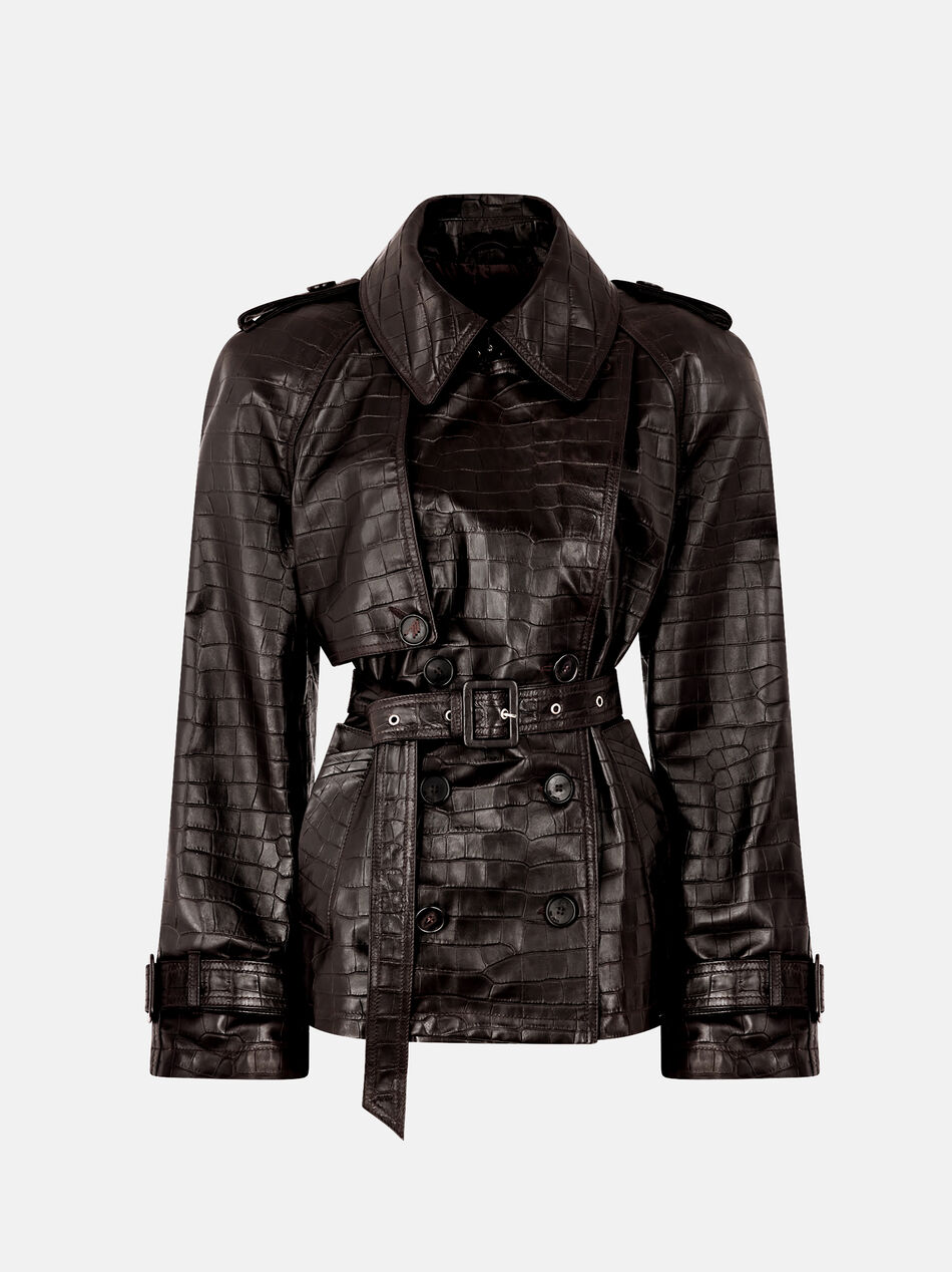 THE ATTICO Dark brown bomber DARK BROWN 260WCB00109LBT143AA204