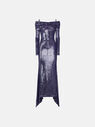 THE ATTICO "Fanny" lilac long dress
