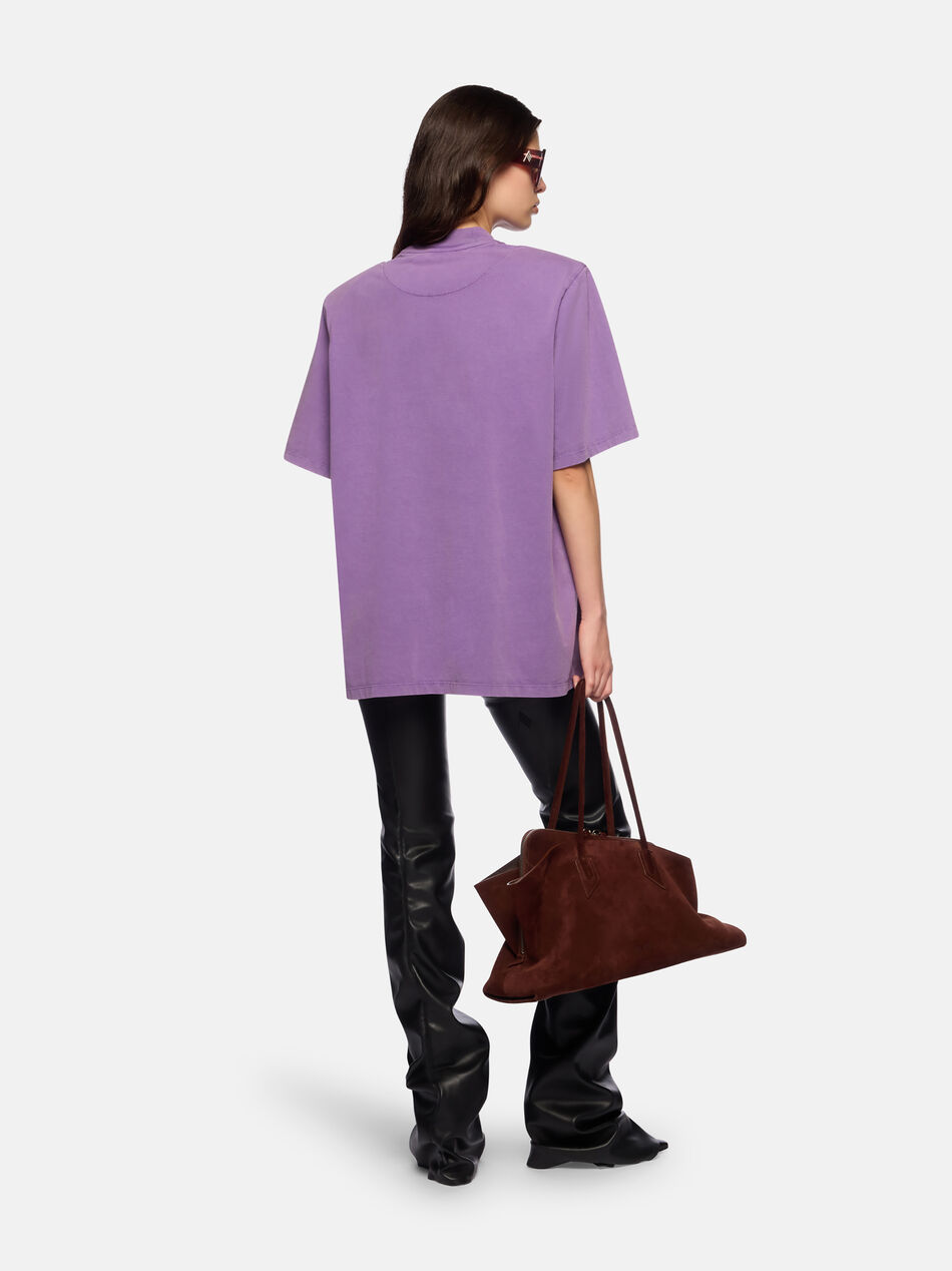 THE ATTICO Dark purple t-shirt Dark purple 260WCT00360JJJ025AA868
