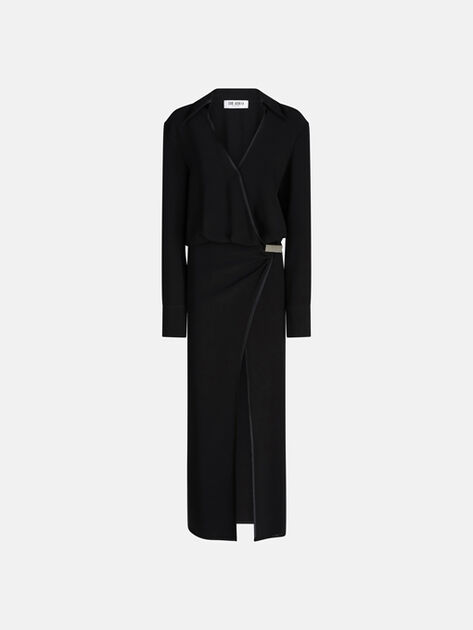 THE ATTICO Black midi dress Black 251WCW00242ACC001AA100