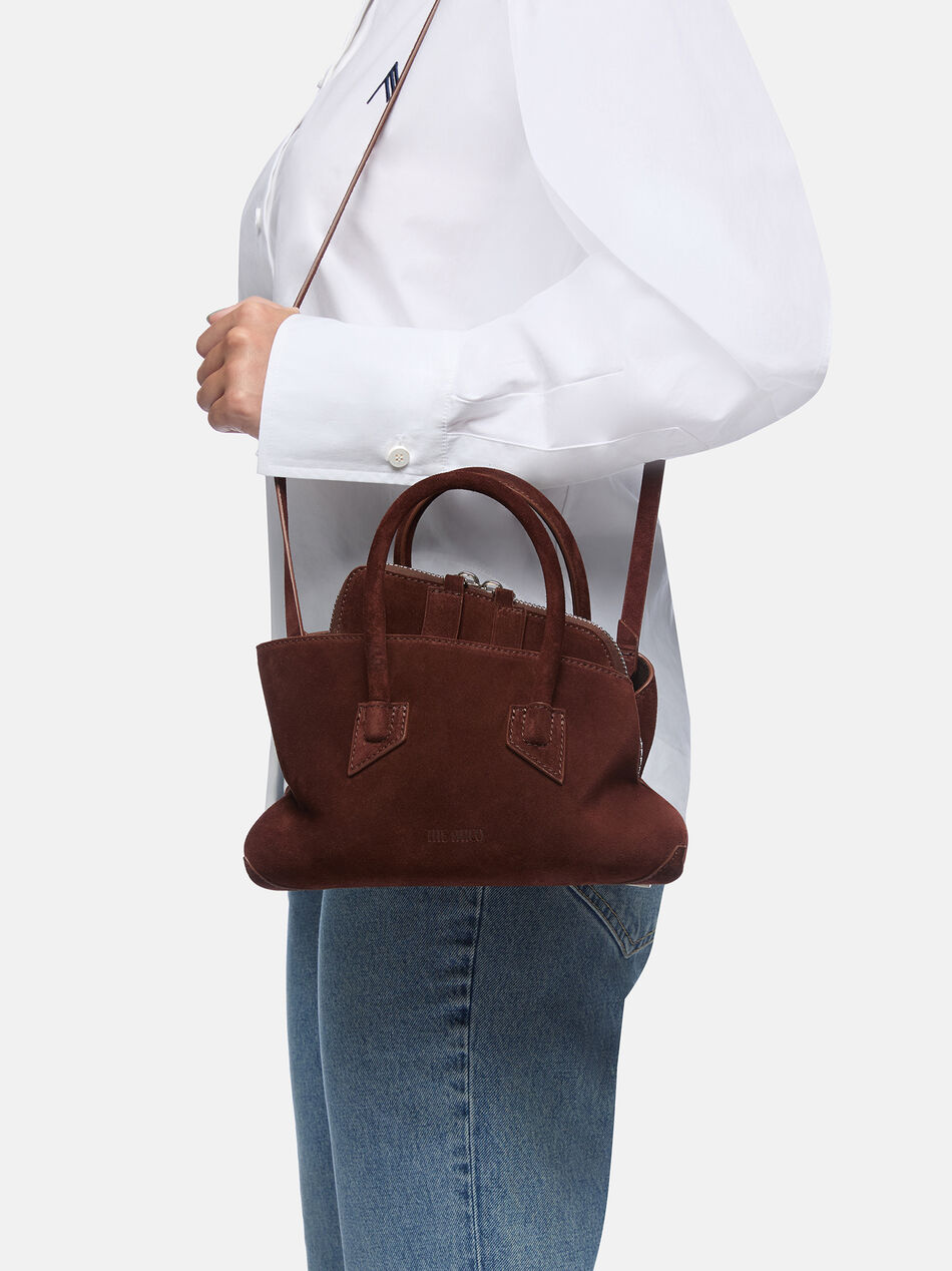 THE ATTICO ''La Passeggiata Mini'' light chocolate top handle Light chocolate 260WAH00063LBT007AA850