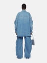 THE ATTICO ''Fern'' washed blue long pants Washed blue 241WCP84D082676