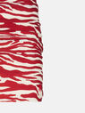THE ATTICO Red and milk mini skirt Red/milk 243WBB09PA14649