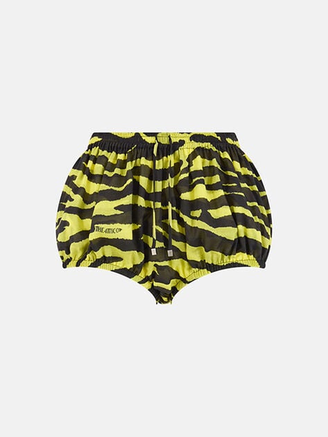 THE ATTICO Black and yellow shorts BLACK/YELLOW 260WCQ00016CCC134PR166