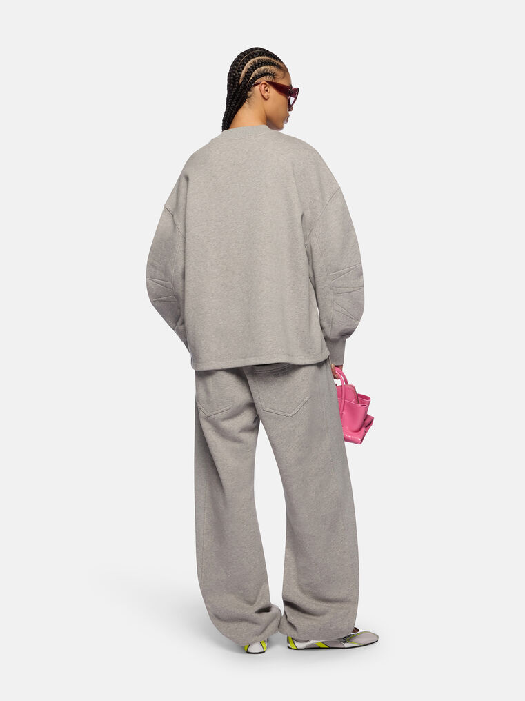 Attico The Fleecewear & T-shirts Gend - Melange Grey Sweatshirt Melange Grey Main Material: 100% Cot In Gray