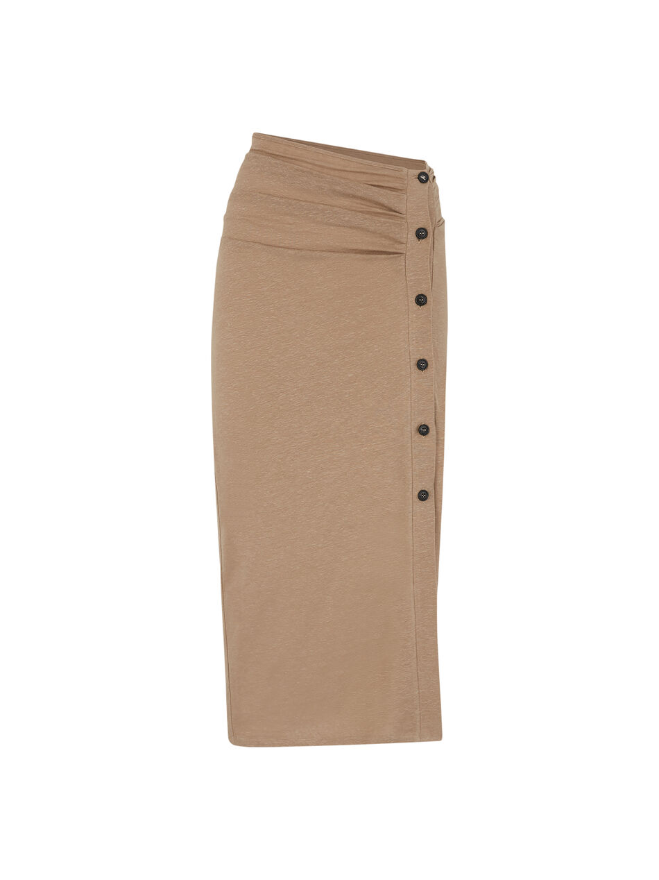 THE ATTICO Beige midi skirt BEIGE 250WCS00265LLL001AA198