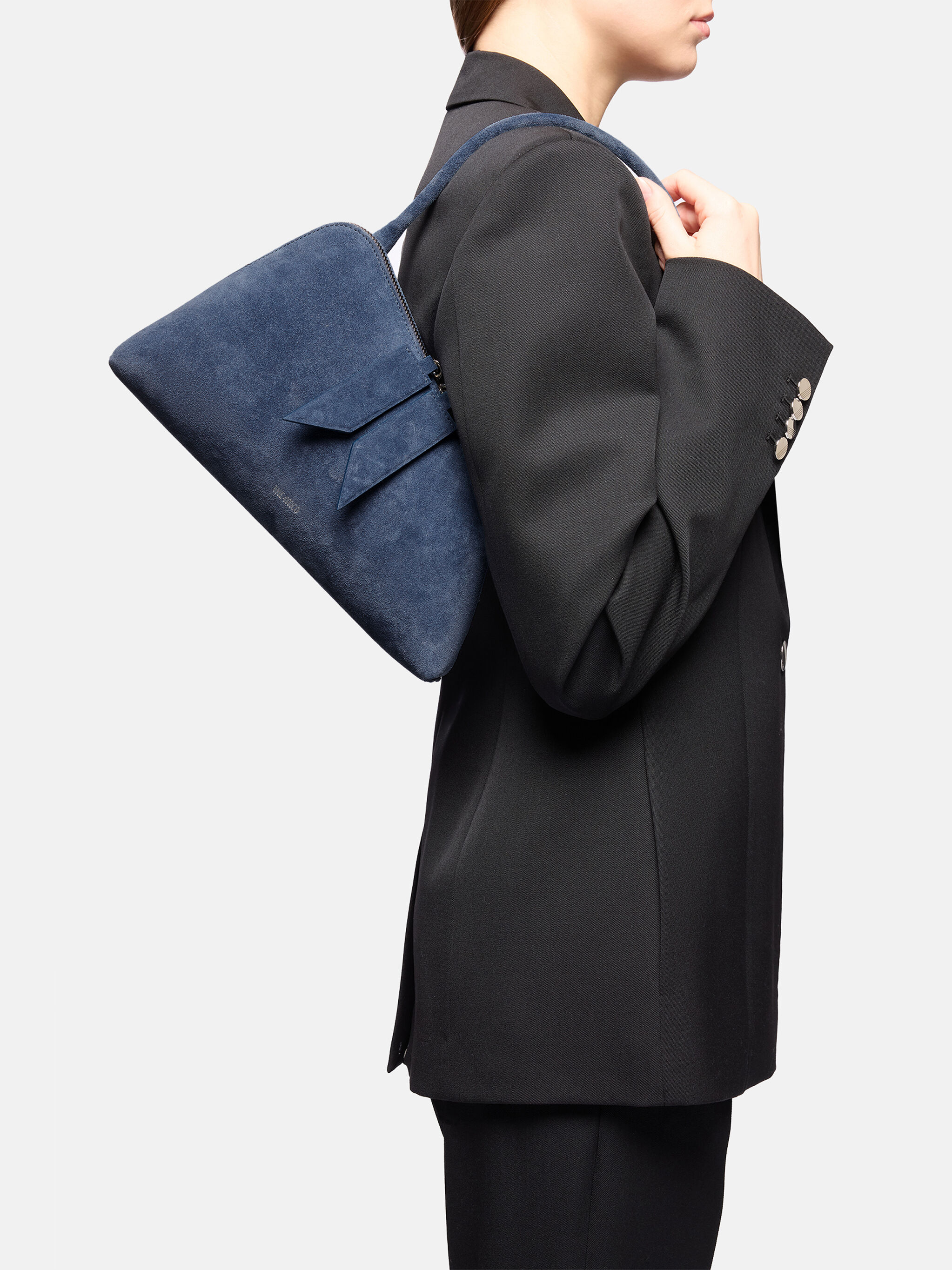 Sunrise'' sapphire blue shoulder bag for Women | THE ATTICO®