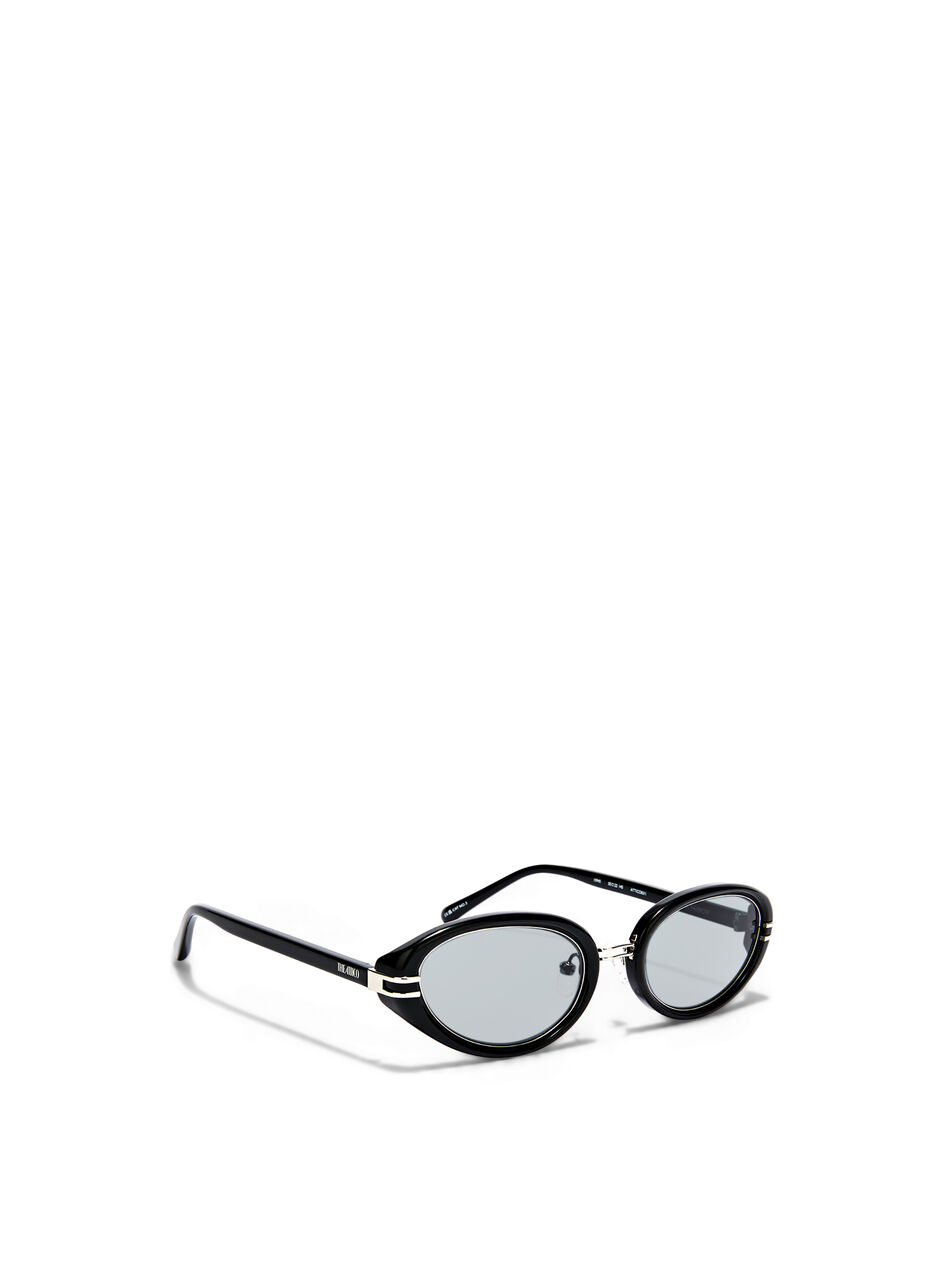 THE ATTICO Black and silver sunglasses Black/black/silver 260WAS00039MET008AA890