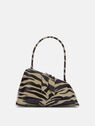 THE ATTICO ''Sunrise'' black and safari shoulder bag Black and Safari 247WAH42EL020745