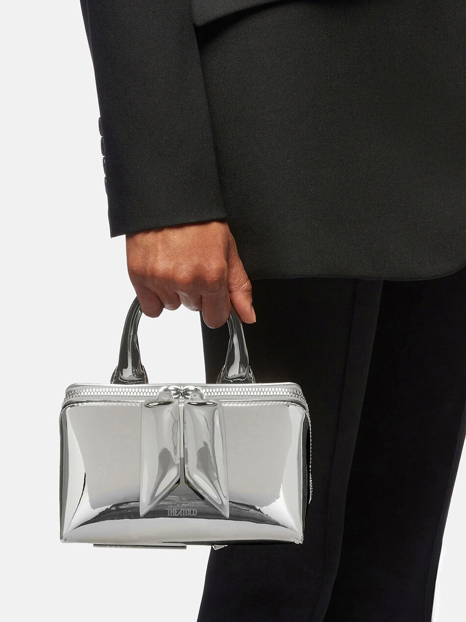 THE ATTICO ''Friday'' silver mini bag SILVER 236WAH02PU02002