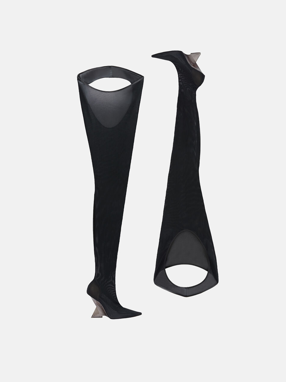 THE ATTICO ''Cheopissima'' black thigh high BLACK 246WS802PA66100