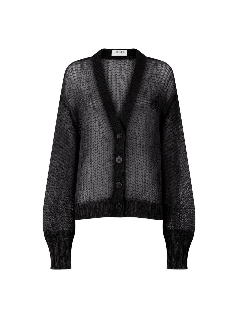 THE ATTICO Black cardigan Black 260WCD00011KMX002AA100