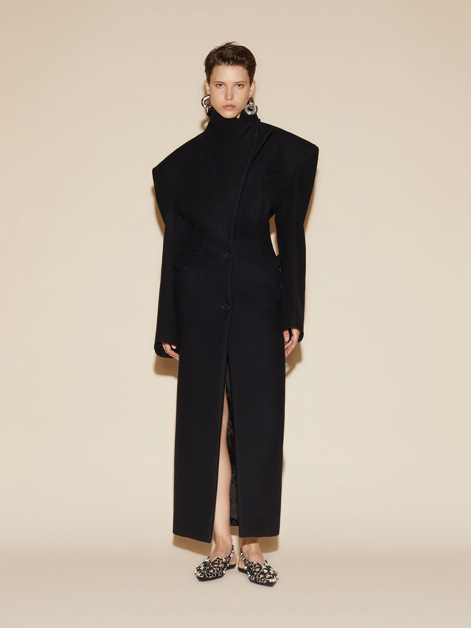 Black long coat for Women | THE ATTICO®