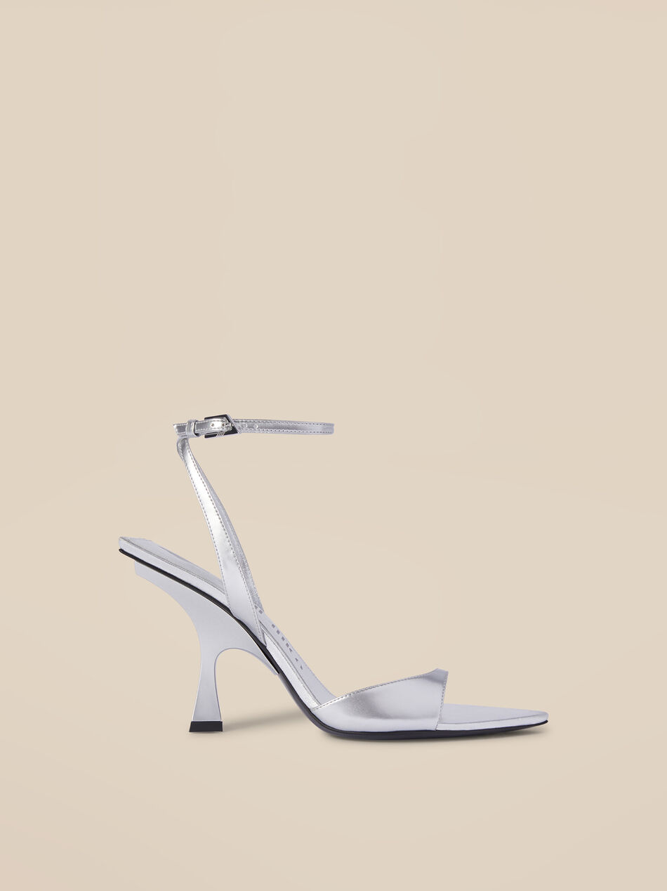 THE ATTICO ''GG'' sandal mismatched silver SILVER 246WS800E056002