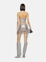 THE ATTICO ''Adriel'' silver mini dress SILVER 237WCA245H163002