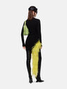 THE ATTICO Black and yellow mini skirt  231WCS133KV001F166