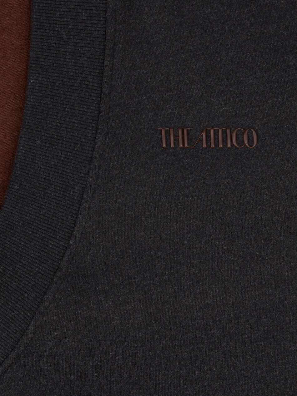 THE ATTICO Black fade and brown sweatshirt Black fade/brown 250WCF00010JJF007AA877