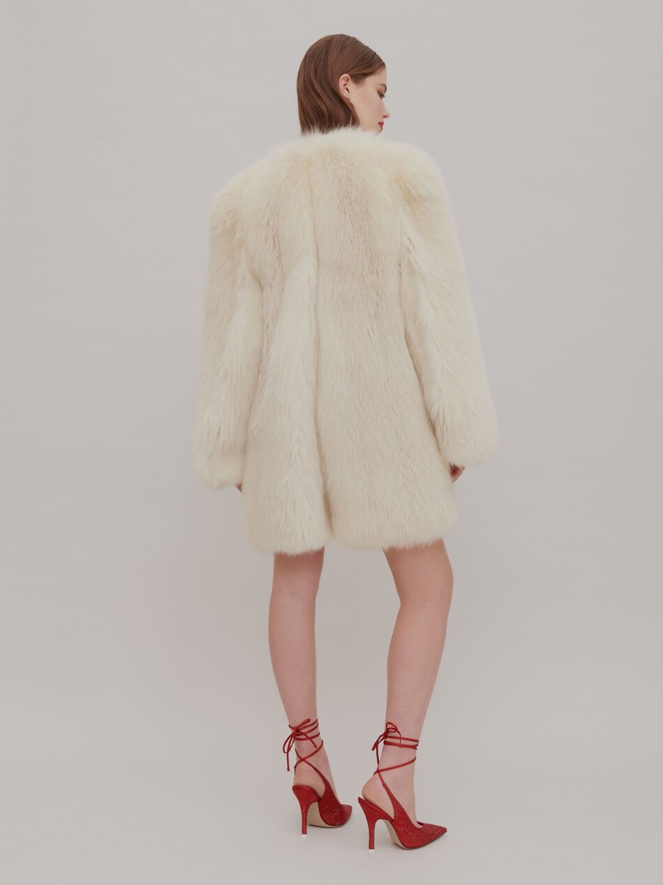 The Attico "Call Me Back" upcycled coat ICE 202WCX02F001042