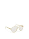 THE ATTICO ''Jurgen'' mastic sunglasses T-shell/yellow gold/dark blue 244WAS26MET2680