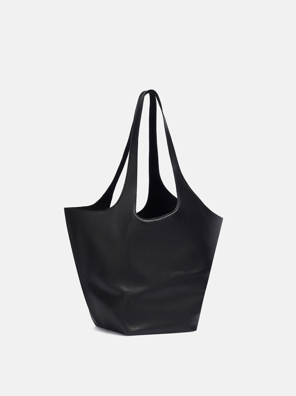 THE ATTICO ''La Scoop Large'' black shoulder bag Black 260WAH00066LBT019AA100