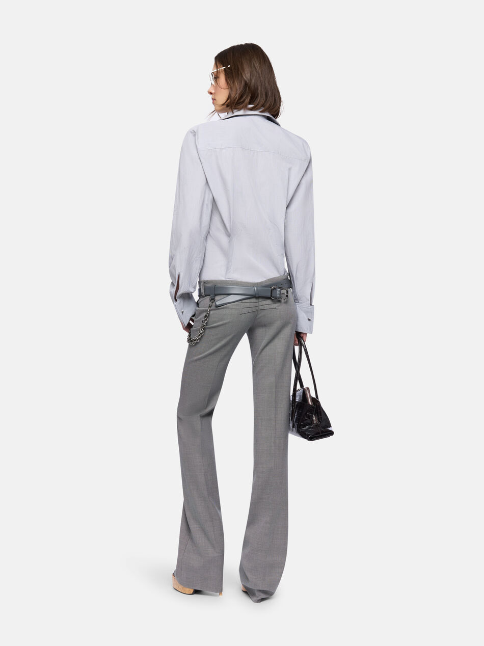 THE ATTICO Grey long pant WHITE/BLACK 260WCP00302WWC002AA020