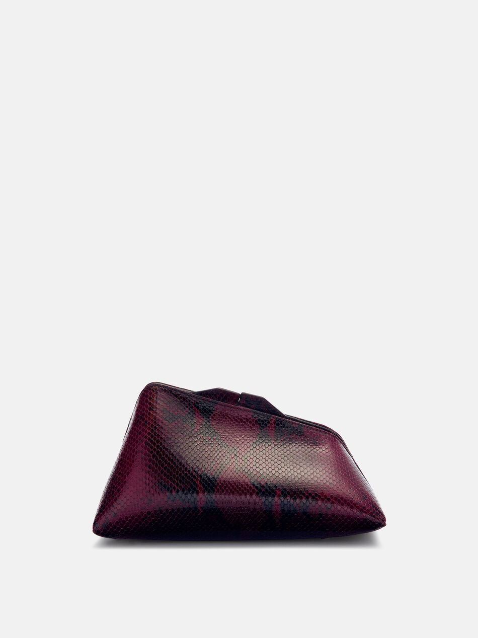 THE ATTICO ''8.30 PM'' burgundy oversized clutch BURGUNDY 260WAH00001LBT003PR114