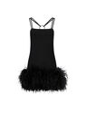 THE ATTICO ''Fujiko'' black mini dress  231WCA188RY02F100