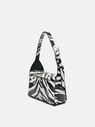 THE ATTICO ''7/7'' black and white shoulder bag  227WAH37EL020020
