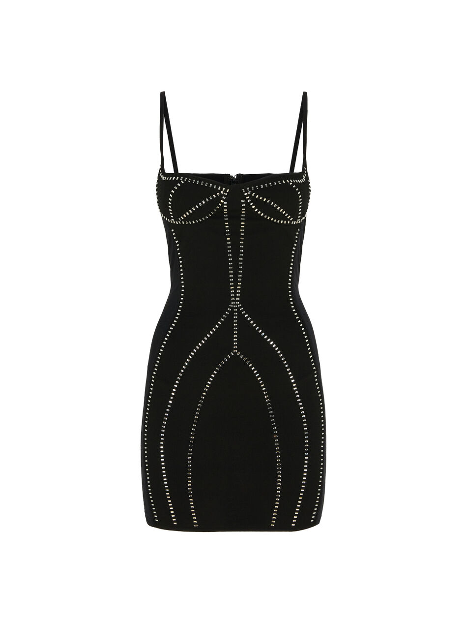 THE ATTICO Black mini dress BLACK 250WCA00401PLL002TA100