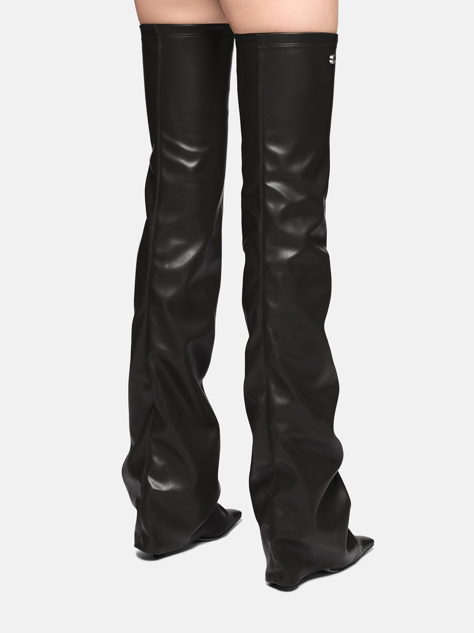 THE ATTICO ''Robin OTK'' thigh high black Black 250WSH00872PUR003AA100