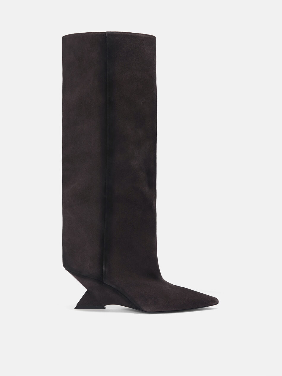 THE ATTICO ''Cheope'' dark grey tube boot Dark grey 247WS842L108233