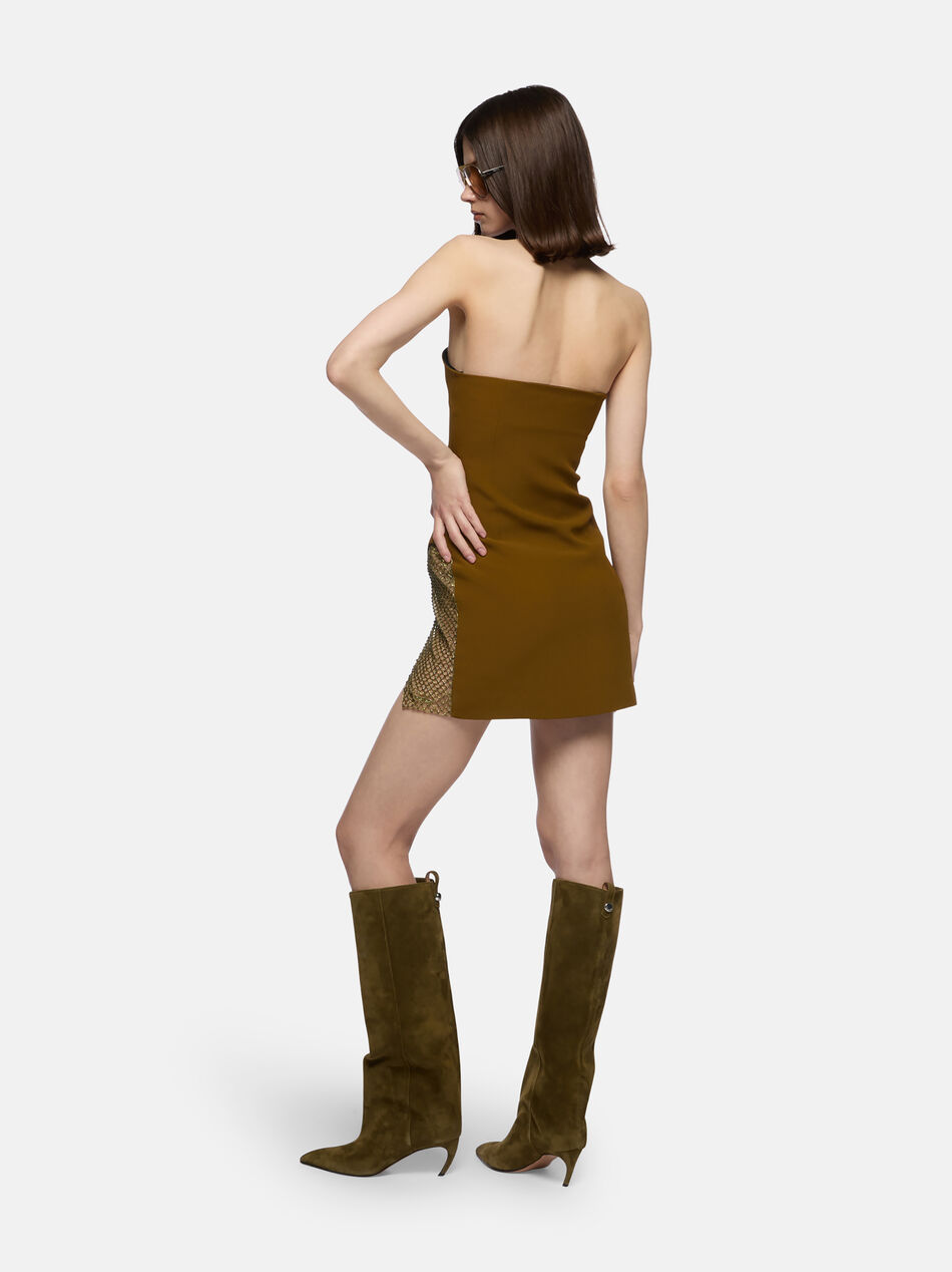 THE ATTICO Military green mini dress MILITARY GREEN 251WCA00439ACC001RA081