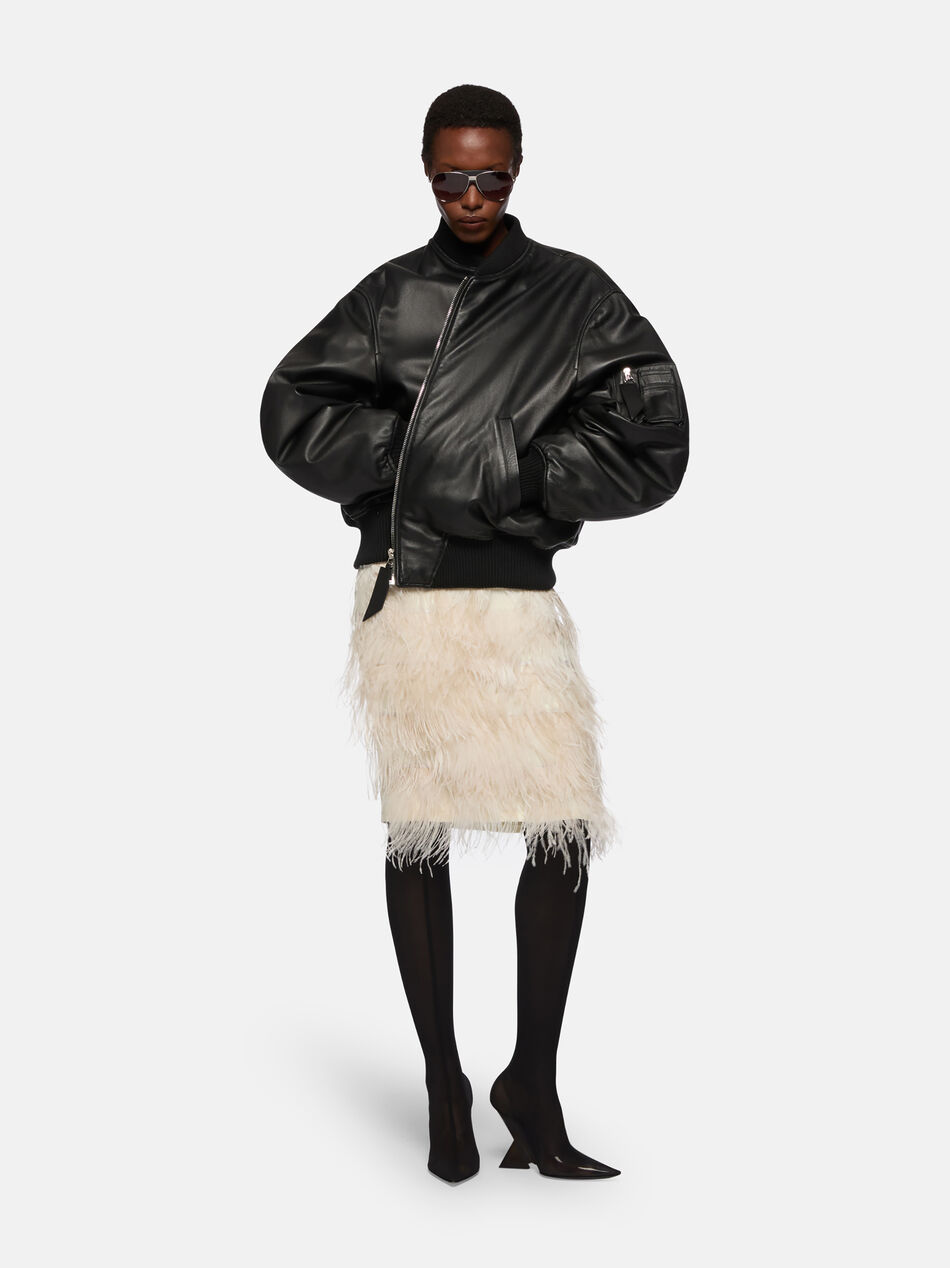 THE ATTICO ''Anja'' black bomber BLACK 231WCB04L054100