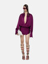 THE ATTICO ''Hatty'' burgundy mini dress BURGUNDY 232WCA158E020114